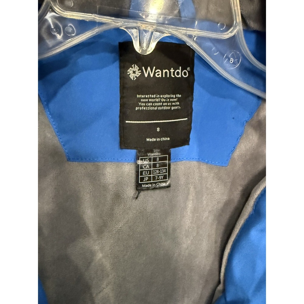 Wantdo Kids Ski/Snowboarding Jacket blue size 8 - Picture 4 of 7